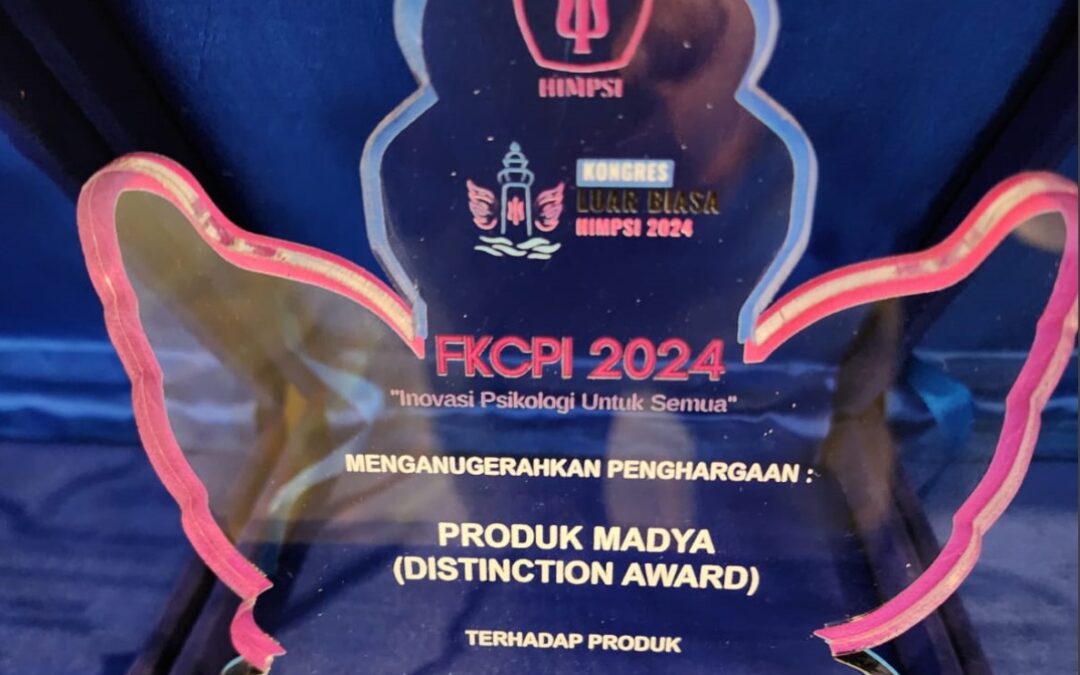 Fakultas Psikologi Untar Mendapatkan Anugerah Distinction Award Atas Produk Tes Psikologi SRED-7F (Strategi Regulasi Emosi Dini- 7 Faktor)
